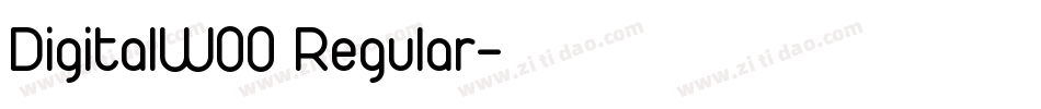 DigitalW00 Regular字体转换